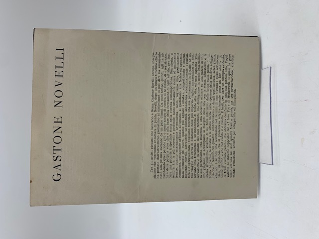 Gastone Novelli. (Galleria La Salita Roma. Dal 29 marzo 1958)